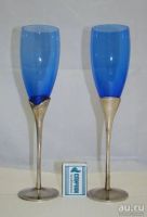 Лот: 14930611. Фото: 2. Фужеры высокие винтажные 2 шт... Антиквариат