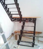 Лот: 8521869. Фото: 2. Металлокаркас лестницы, прочный... Срубы и конструкции