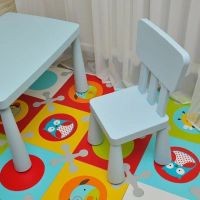 Лот: 16081282. Фото: 2. Детский стол и стул IKEA Маммут. Детская мебель