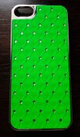 Лот: 2999374. Фото: 2. Чехол ярко-салатовый со стразами... Аксессуары