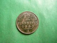 Лот: 25065720. Фото: 2. Германия 2 пфеннига 1853 г. А... Монеты