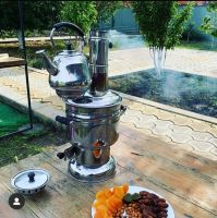 Лот: 16327018. Фото: 2. Самовар на дровах и чайник 4л. Посуда, кухонная утварь