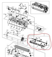 Лот: 6189611. Фото: 2. Выходной ролик фьюзера для принтеров... Принтеры, сканеры, МФУ