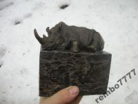 Лот: 5817187. Фото: 4. носорог.бронза.европа.14см.пресс-папье. Красноярск