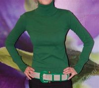 Лот: 643207. Фото: 2. Водолазка Bershka зелёная. Женская одежда