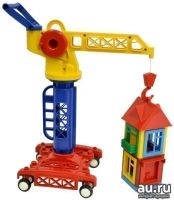 Лот: 13294310. Фото: 2. Набор с краном "Строим дом" 27... Игрушки