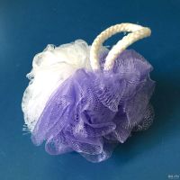 Лот: 5810080. Фото: 2. 💜 Мочалка для душа "Бантик" капроновая... Для дачи, дома, огорода, бани, парка