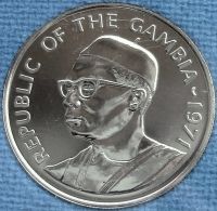 Лот: 7094741. Фото: 2. Гамбия 50 бутут 1971г БриАнц... Монеты
