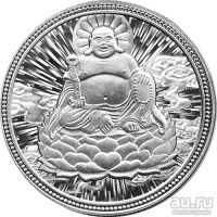 Лот: 18572793. Фото: 2. Будда серебряный жетон. Значки, медали, жетоны