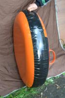 Лот: 4862026. Фото: 2. Тюбинг, санки - плюшки. Цвет оранжево-черный. Спортивные товары