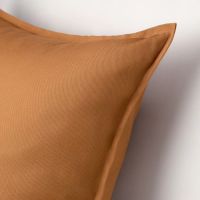 Лот: 18689356. Фото: 2. Чехол на подушку, коричнево-желтый... Домашний текстиль