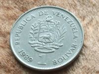 Лот: 9694690. Фото: 8. Монета 1 боливар Венесуэла 1989...