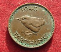 Лот: 21106723. Фото: 2. Великобритания 1 фартинг, 1940г... Монеты