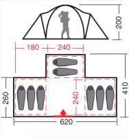 Лот: 5708698. Фото: 7. Кемпинговая палатка Nova Tour...