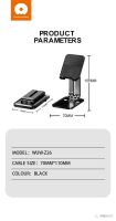Лот: 25794815. Фото: 3. ПОДСТАВКА ДЛЯ ТЕЛЕФОНА WUW Z26... Смартфоны, связь, навигация