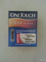 Лот: 8334673. Фото: 2. Тест - полоски One Touch Ultra. Красноярск