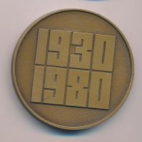 Лот: 15713980. Фото: 2. СССР Медаль 1980 50 лет НИИ ПОИСК... Значки, медали, жетоны