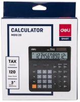 Лот: 25013772. Фото: 2. Калькулятор DELI 12 разр, черный... Канцелярские и офисные товары