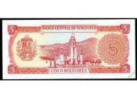 Лот: 6688978. Фото: 2. Венесуэла 5 боливар 1989г АНЦ... Банкноты