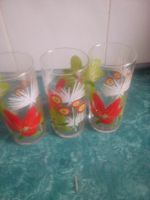 Лот: 15215066. Фото: 2. 3 стакана красочных стеклянных... Посуда, кухонная утварь