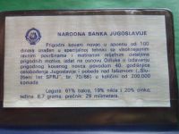 Лот: 21643253. Фото: 3. Югославия 100 динаров 1985 г... Коллекционирование, моделизм
