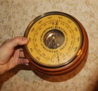 Лот: 25124614. Фото: 7. Барометр настенный. Aneroid Barometer...