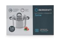 Лот: 23624285. Фото: 7. Кастрюля с крышкой BERKRAFT Zarina