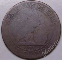 Лот: 17203353. Фото: 2. Испания. 10 сантим 1870г. Большая... Монеты