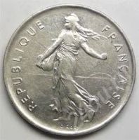 Лот: 352204. Фото: 2. Франция. 5 франк 1970г. Большая... Монеты