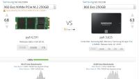 Лот: 12513924. Фото: 3. Samsung 960 EVO M.2 NVMe SSD диск. Компьютеры, оргтехника, канцтовары