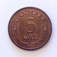 Лот: 21145067. Фото: 2. Дания 5 эре 1966. Монеты