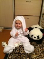 Лот: 6162525. Фото: 2. Новогодний костюм "белый зайка... Праздничные костюмы, аксессуары
