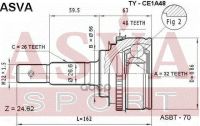 Лот: 24754133. Фото: 2. Шрус Наружный 32X56x26 ASVA арт... Красноярск