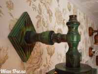 Лот: 10582942. Фото: 4. настенный светильник деревянный... Красноярск