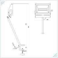 Лот: 20735675. Фото: 5. Светильник с кронштейном LED MAXUS-50...