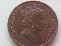 Лот: 21128753. Фото: 2. Монета Австралии 1 цент, 1985. Монеты