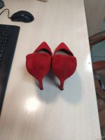 Лот: 18477309. Фото: 3. Красные туфли Bershka. Одежда, обувь, галантерея