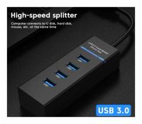 Лот: 21573707. Фото: 3. USB-хаб черный (концентратор... Компьютеры, оргтехника, канцтовары