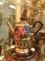 Лот: 8064501. Фото: 2. Гарнитур "Самовар + Чайник + Поднос... Антиквариат