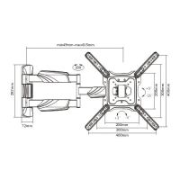 Лот: 8202630. Фото: 3. Кронштейн для LCD/LED тв 26"-55... Бытовая техника