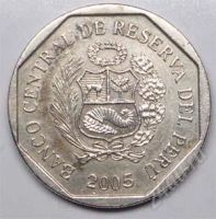 Лот: 1580469. Фото: 2. Перу. 1 новый соль 2005г. Монеты