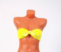 Лот: 3716830. Фото: 2. Купальник желтый в горошек. Женская одежда