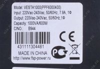 Лот: 7676816. Фото: 3. ИБП FSP VESTA 1000(ppf6000400... Компьютеры, оргтехника, канцтовары