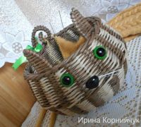 Лот: 8739065. Фото: 4. Клубочница "Веселый кот" корзинка... Красноярск