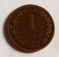 Лот: 25192855. Фото: 2. Нидерланды 1 цент 1878 Виллем... Монеты