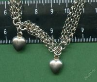 Лот: 3371013. Фото: 2. 1(№2487) браслет сердца трёх серебро... Ювелирные изделия, бижутерия, часы