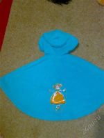 Лот: 1589771. Фото: 2. Накидка с капюшоном бирюзовая... Одежда и аксессуары