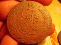 Лот: 15686249. Фото: 2. Редкие 5 копеек 1763 года-СП-М... Монеты