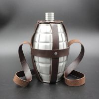 Лот: 10022442. Фото: 3. Фляжка из нержавейки бочка рифленная... Домашний быт