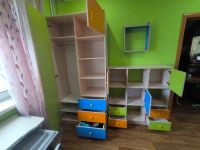Лот: 25634830. Фото: 2. Шкаф и полки в детскую комнату. Детская мебель